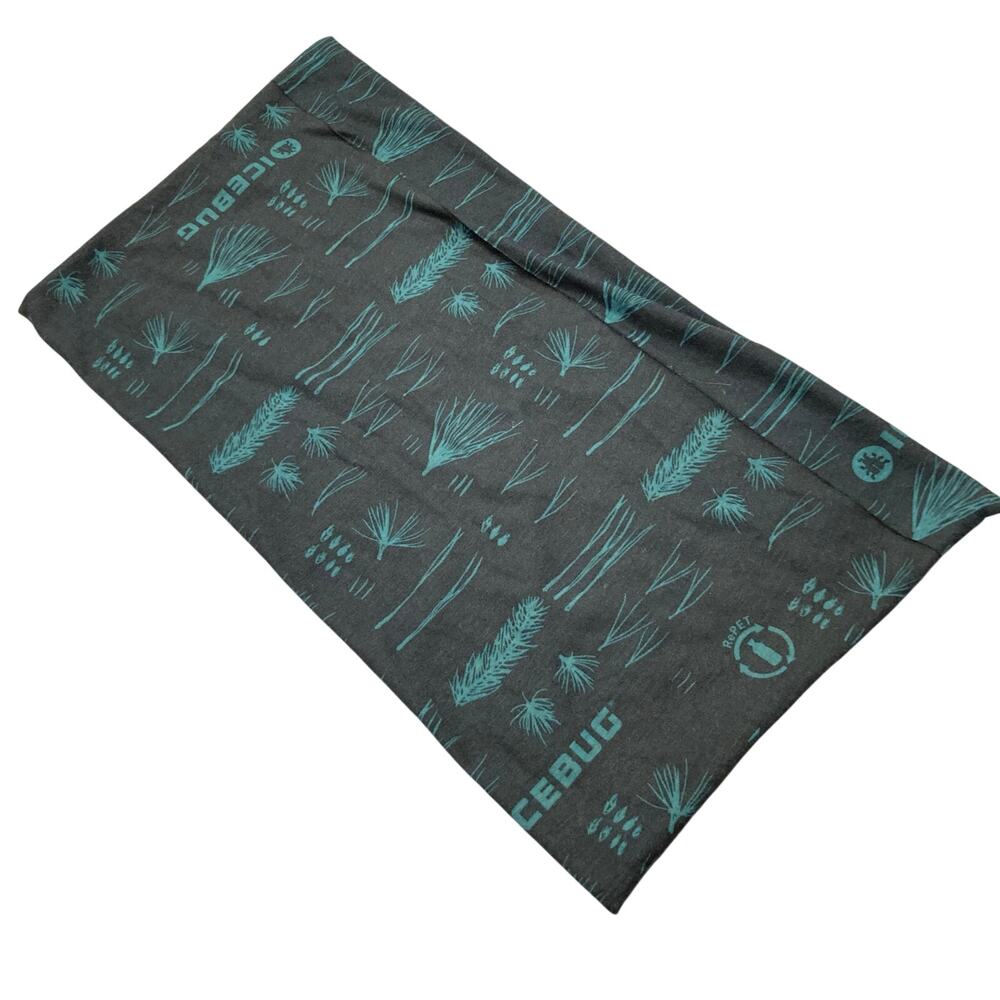 Icebug Icetube Barr OS Gray & Green Gaiter Necktube Hiking Trail Outdoors Ski